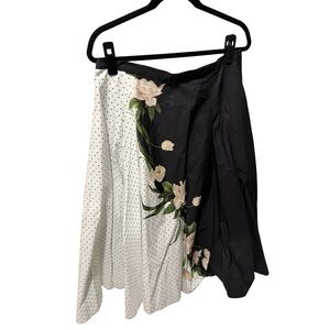 NWT Ted Baker Summer Soire Skirt Black White Size 12